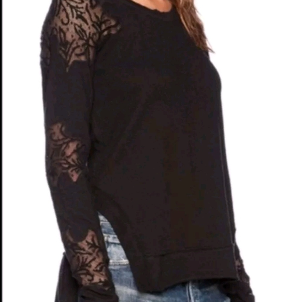 Free people movement open back sweatshirt